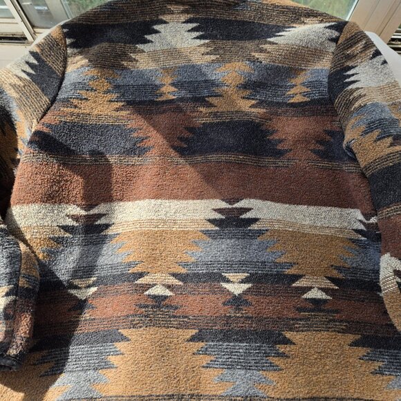 Nomadic Traders Co NTCO Southwestern wool blend button up jacket L - Picture 4 of 8